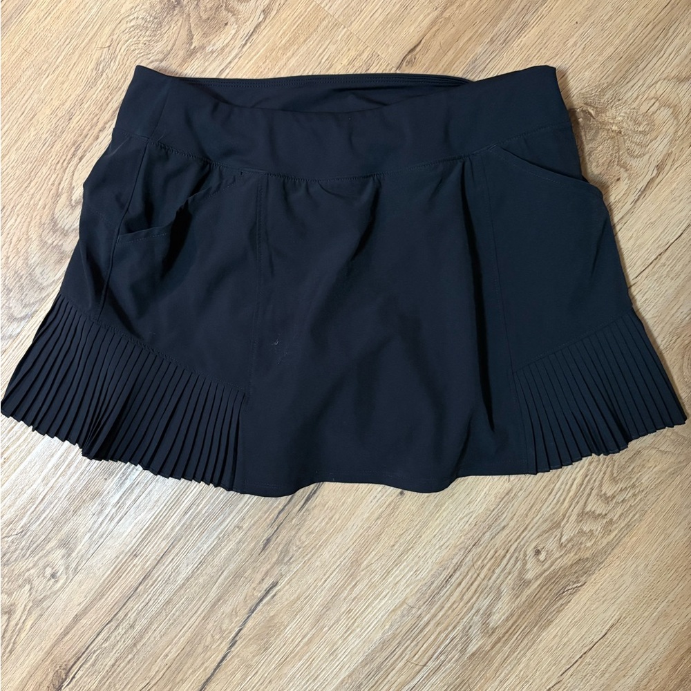 Mondetta Black Pleated Mini Skirt